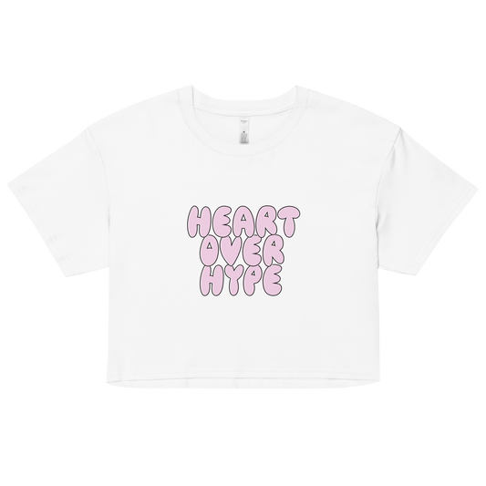Hype Over Heart Crop Top - ROSALIE
