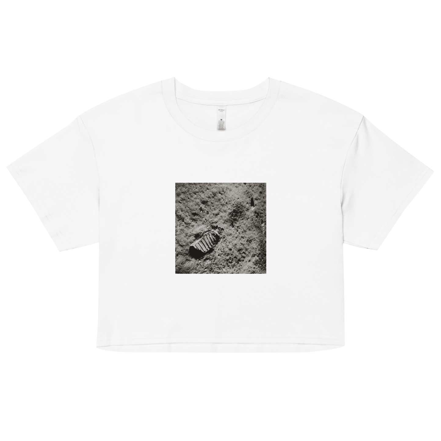 Lunar Footprint Dream Big Crop Top - ROSALIE