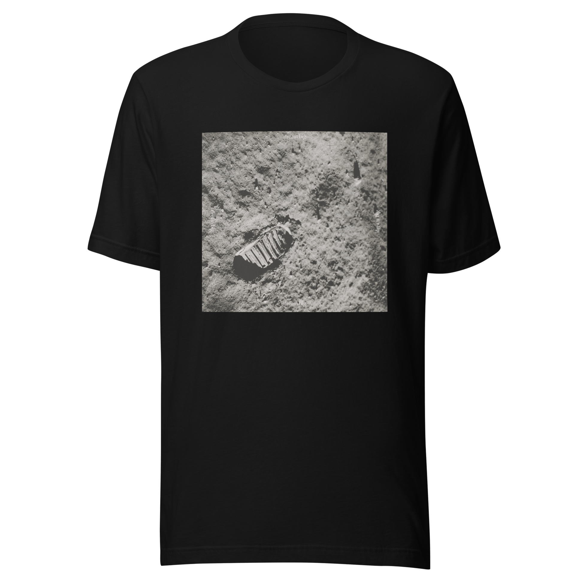 Lunar Footprint Dream Big T-Shirt - ROSALIE