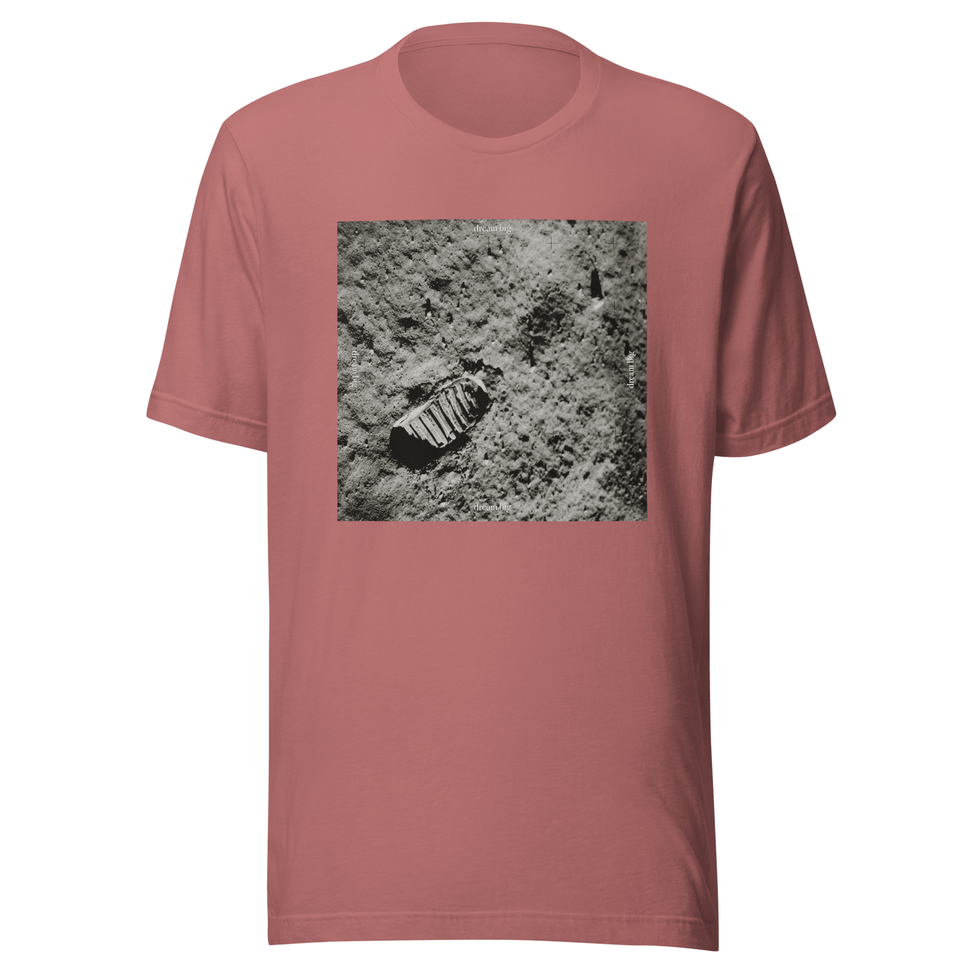 Lunar Footprint Dream Big T-Shirt - ROSALIE