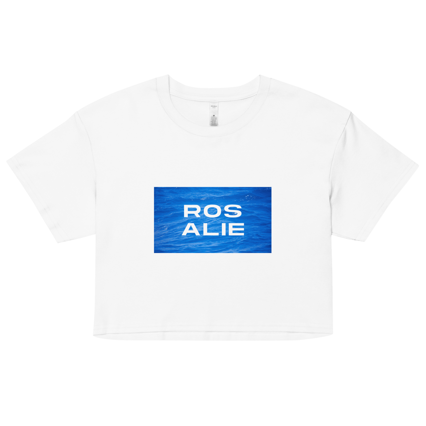 Rosalie Logo Ocean Crop Top - ROSALIE